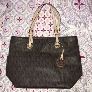 Brown Leather Michael Kors Tote